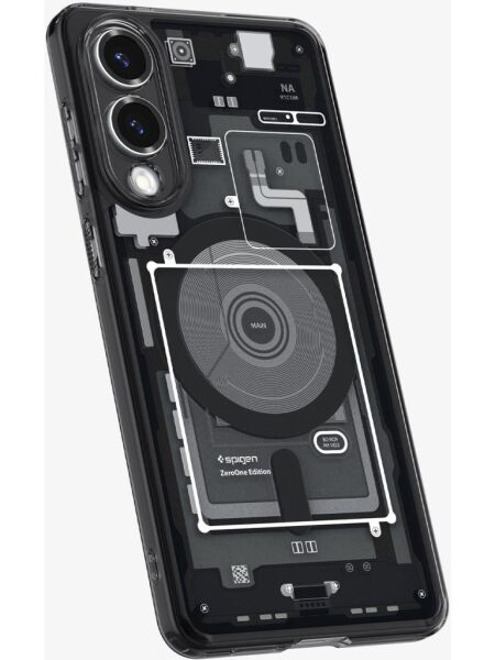 Spigen Galaxy S25 Edge ile Uyumlu Kılıf Ultra Hybrid MagFit özellikli Zero One Zero One Black