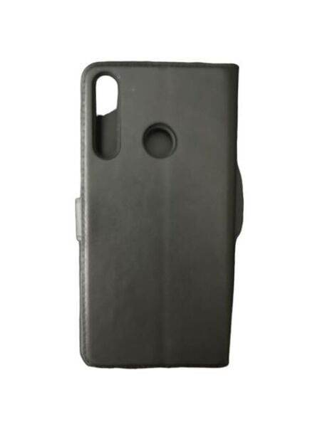 Jopus P40 Lite E ile Uyumlu Kapaklı Kartlıklı Cüzdanlı Kılıf Siyah