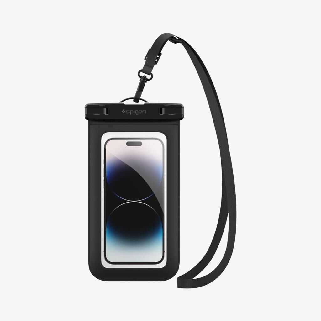 Spigen Aqua Shield WaterProof Universal (Tüm Cihazlarla Uyumlu) IPX8 Sertifikalı Su Geçirmez Kılıf Black