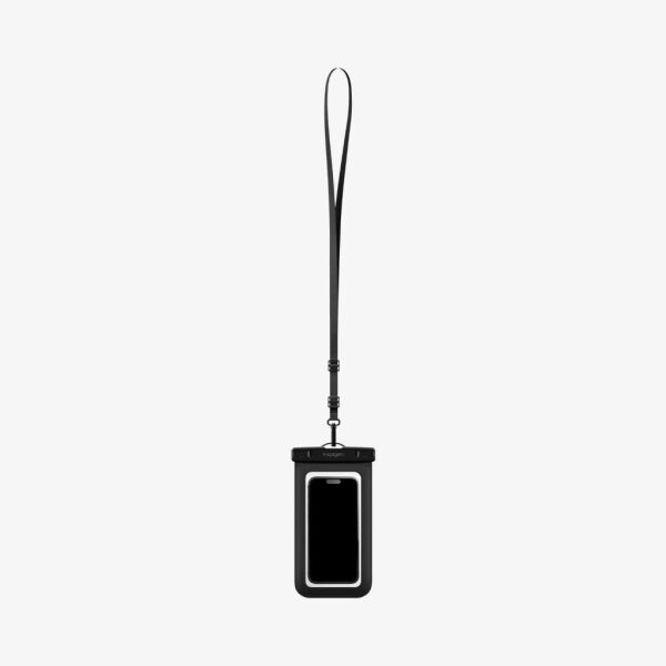 Spigen Aqua Shield WaterProof Universal (Tüm Cihazlarla Uyumlu) IPX8 Sertifikalı Su Geçirmez Kılıf Black