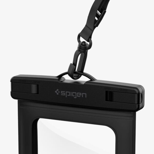 Spigen Aqua Shield WaterProof Universal (Tüm Cihazlarla Uyumlu) IPX8 Sertifikalı Su Geçirmez Kılıf Black