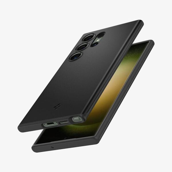 Spigen Galaxy S23 Ultra ile Uyumlu Kılıf Thin Fit Black