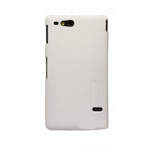 Nillkin Xperia Go ile Uyumlu Sert Kauçuk Kılıf Beyaz Renk