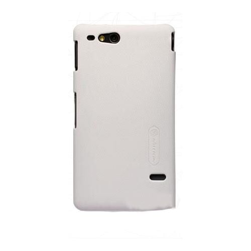 Nillkin Xperia Go ile Uyumlu Sert Kauçuk Kılıf Beyaz Renk