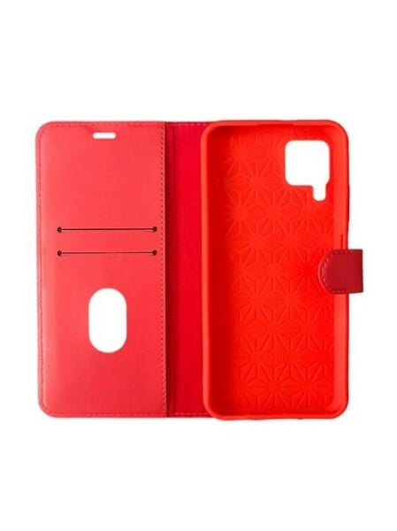 Jopus P40 Lite ile Uyumlu Kapaklı Kartlıklı Cüzdanlı Kılıf Kırmızı
