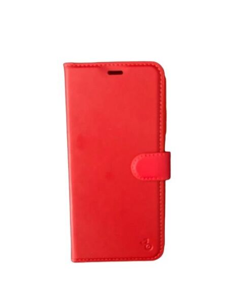 Jopus P40 Lite ile Uyumlu Kapaklı Kartlıklı Cüzdanlı Kılıf Kırmızı