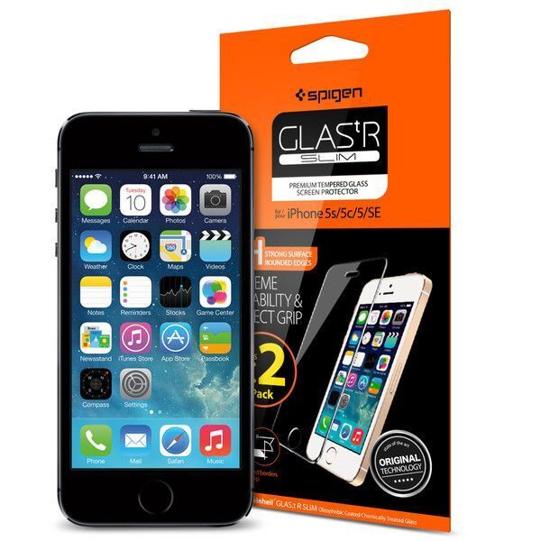 Spigen iPhone SE ile Uyumlu Cam Ekran Koruyucu GLAS.tR SLIM HD