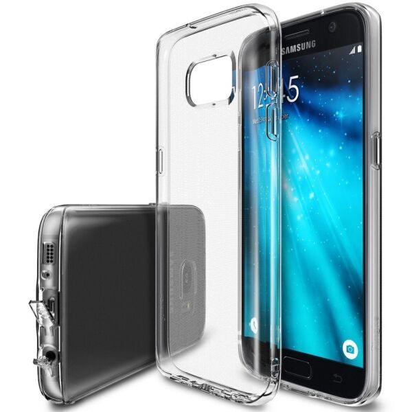Ringke Air Galaxy S7 ile Uyumlu Kılıf Clear Ultra Hafif Esnek İnce Şeffaf Transparan