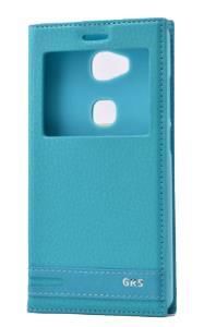 Zore GR5 ile Uyumlu Elite Serisi Pencereli Kapaklı Kılıf Turkuaz