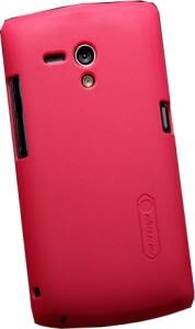 Nillkin Xperia Neo L ile Uyumlu Sert Kauçuk Kılıf Kırmızı Renk