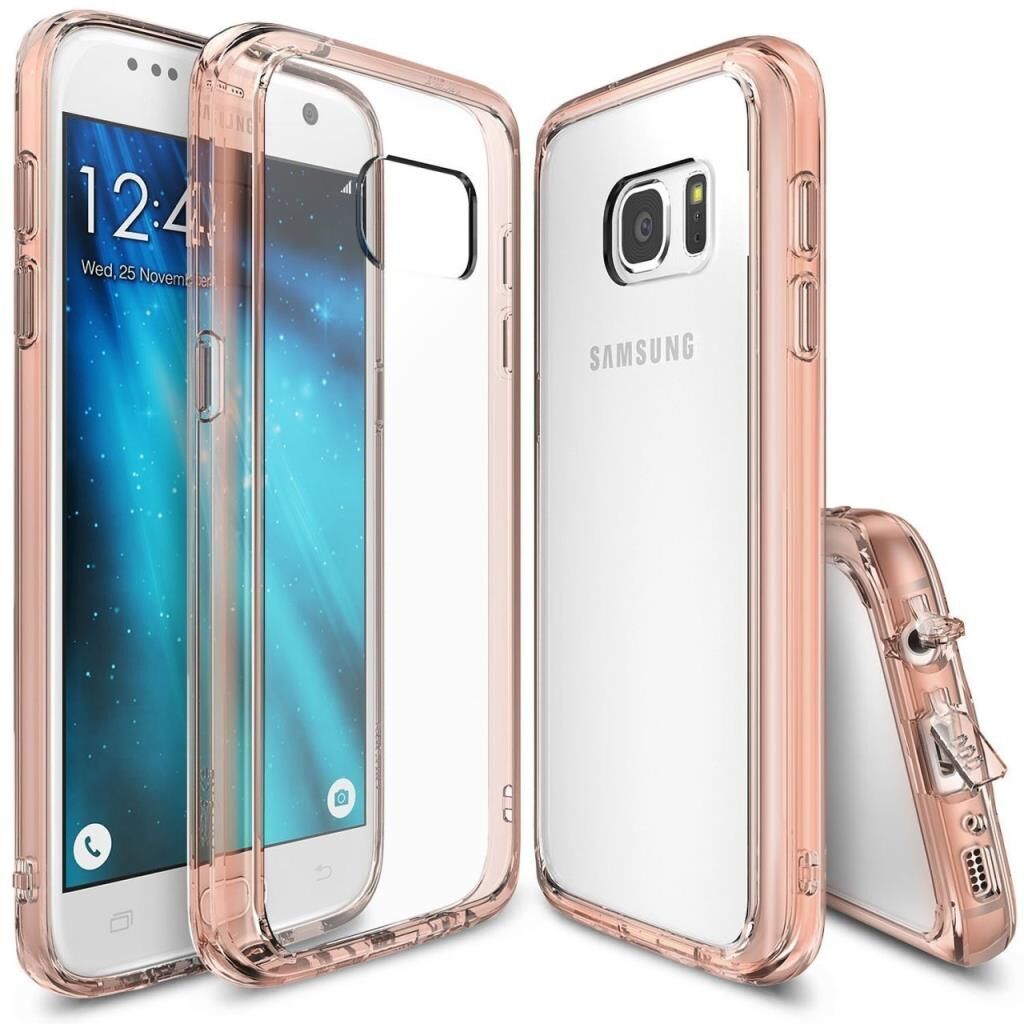 Ringke Fusion Galaxy S7 ile Uyumlu Kılıf Rose Gold