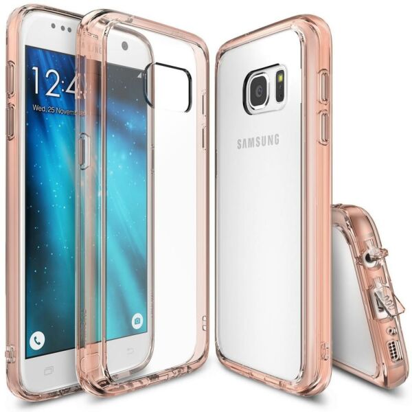 Ringke Fusion Galaxy S7 ile Uyumlu Kılıf Rose Gold