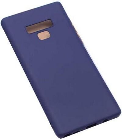 Jopus Galaxy Note 9 ile Uyumlu Soft Oil  Silikon Kılıf Lacivert
