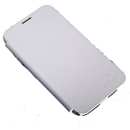 Nillkin N7100 Galaxy Note 2 ile Uyumlu Yana Açılan Kapaklı Kılıf Beyaz Renk