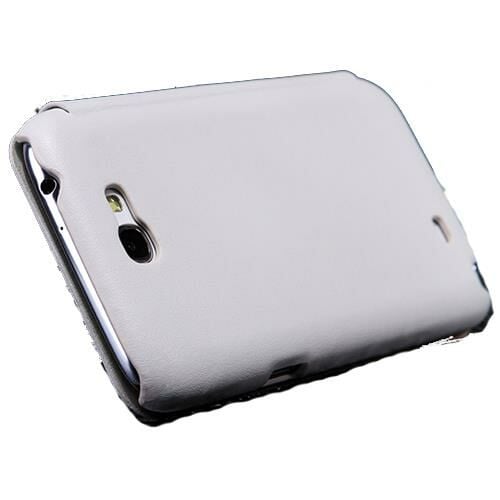 Nillkin N7100 Galaxy Note 2 ile Uyumlu Yana Açılan Kapaklı Kılıf Beyaz Renk