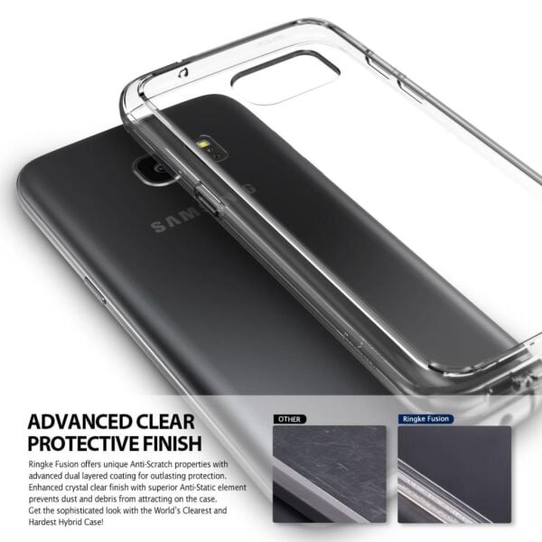Ringke Fusion Galaxy S7 ile Uyumlu Kılıf Smoke Black TPU Bumper Extra Darbe Emici