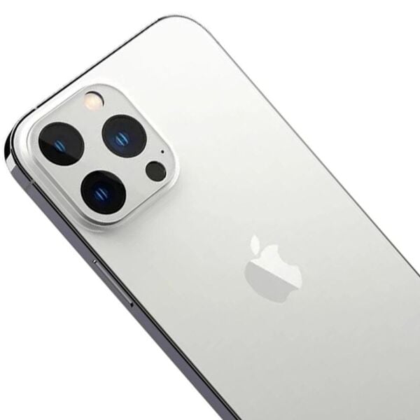 Spigen iPhone 13 Pro Max / iPhone 13 Pro ile Uyumlu Kamera Lens Cam Ekran Koruyucu Glas.tR Optik (2 Adet) Silver