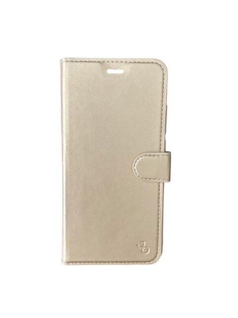 Jopus Mi 8A ile Uyumlu Kapaklı Kartlıklı Cüzdanlı Kılıf Gold