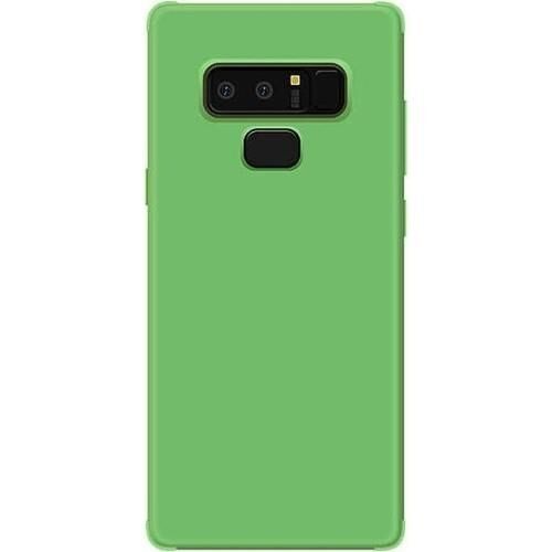 Jopus Galaxy Note 9 ile Uyumlu Soft Oil  Silikon Kılıf Koyu Yeşil