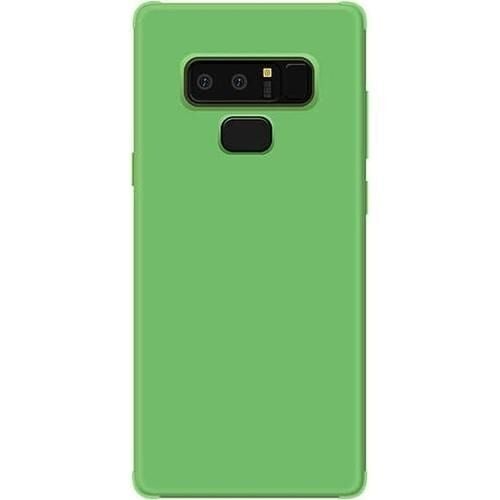 Jopus Galaxy Note 9 ile Uyumlu Soft Oil  Silikon Kılıf Koyu Yeşil