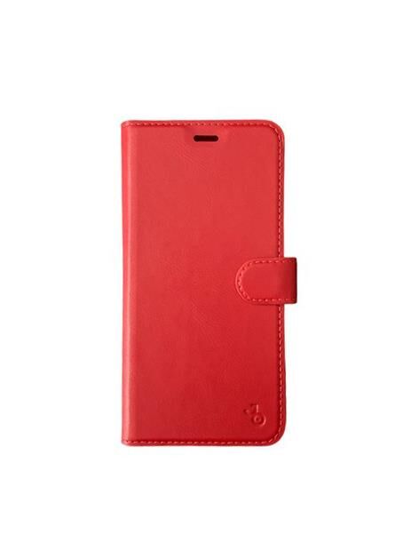 Jopus Mi 8A ile Uyumlu Kapaklı Kartlıklı Cüzdanlı Kılıf Kırmızı
