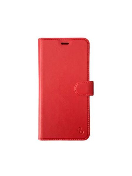 Jopus Mi 8A ile Uyumlu Kapaklı Kartlıklı Cüzdanlı Kılıf Kırmızı