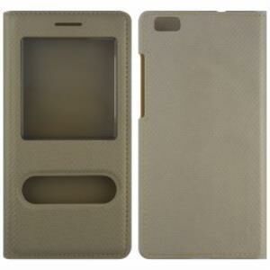 T60 ile Uyumlu Elite Serisi Pencereli Kapaklı Kılıf Gold