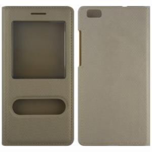 T60 ile Uyumlu Elite Serisi Pencereli Kapaklı Kılıf Gold