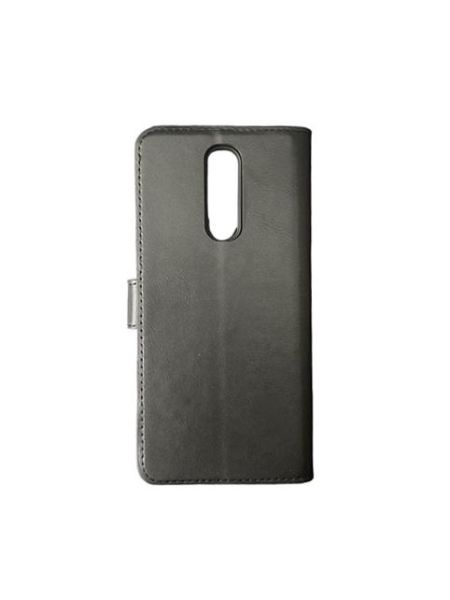 Jopus Mi 8A ile Uyumlu Kapaklı Kartlıklı Cüzdanlı Kılıf Siyah