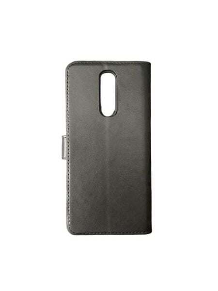 Jopus Mi 8A ile Uyumlu Kapaklı Kartlıklı Cüzdanlı Kılıf Siyah