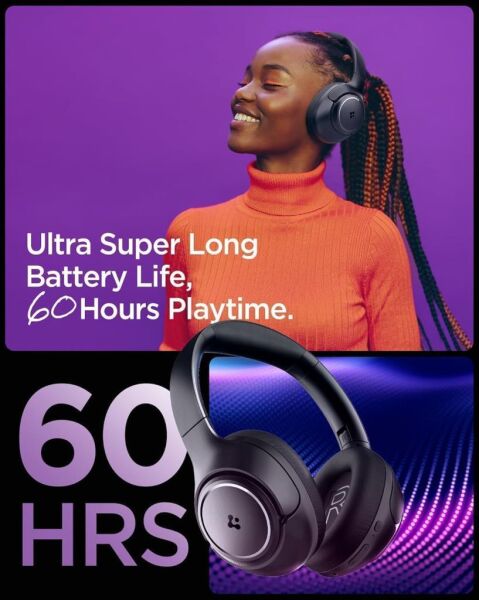 Spigen Audio Kulak Üstü P10 Bluetooth Kablosuz Kulaklık - ANC Pro Aktif Gürültü Engelleme - ASD09691