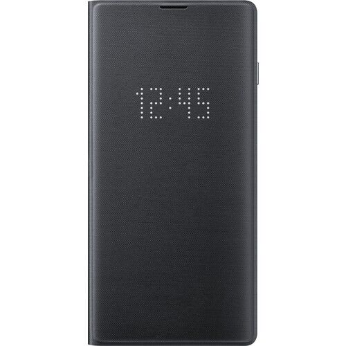 Galaxy S10 ile Uyumlu LED View Cover Siyah EF-NG973PBEGWW (Out)