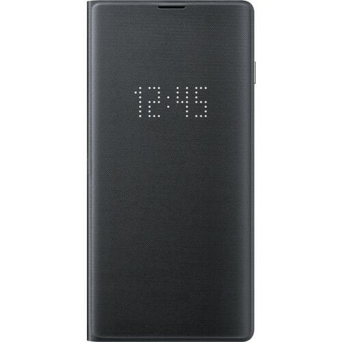 Galaxy S10 ile Uyumlu LED View Cover Siyah EF-NG973PBEGWW (Out)
