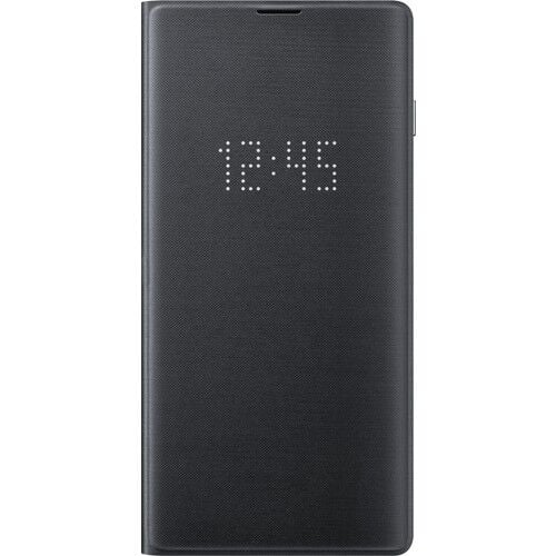 Galaxy S10 ile Uyumlu LED View Cover Siyah EF-NG973PBEGWW (Out)
