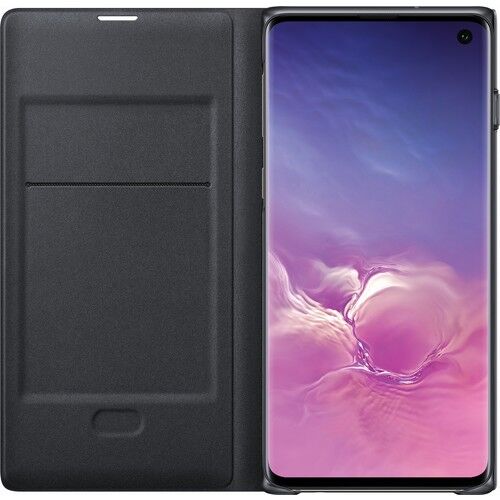Galaxy S10 ile Uyumlu LED View Cover Siyah EF-NG973PBEGWW (Out)