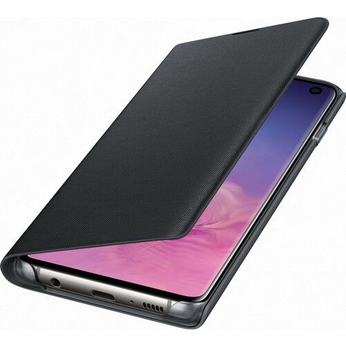 Galaxy S10 ile Uyumlu LED View Cover Siyah EF-NG973PBEGWW (Out)