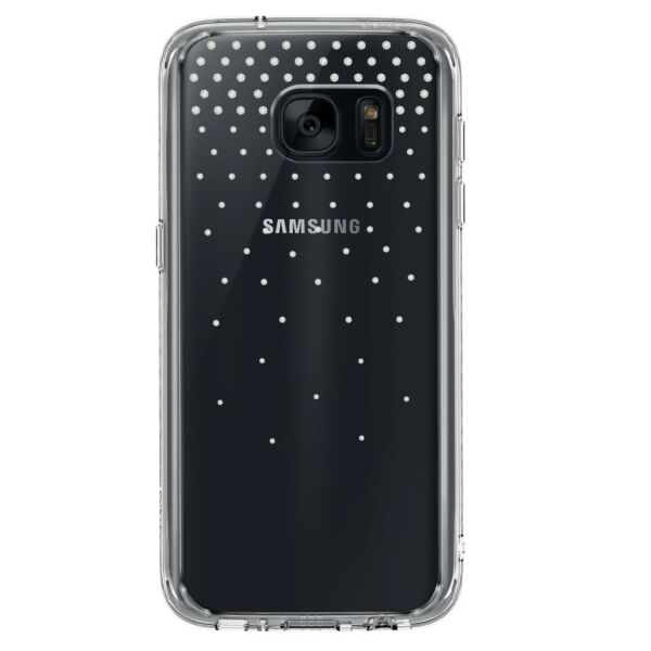 Ringke Noble Fusion Galaxy S7 ile Uyumlu Taşlı Kılıf  Snow Clear