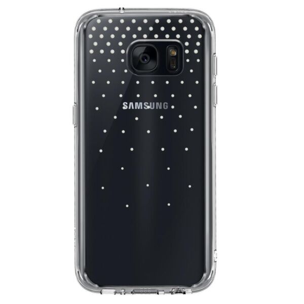 Ringke Noble Fusion Galaxy S7 ile Uyumlu Taşlı Kılıf  Snow Clear