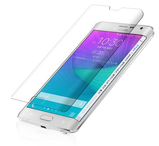 Galaxy Note Edge ile Uyumlu Kavisli Kırılmaz Cam Şeffaf