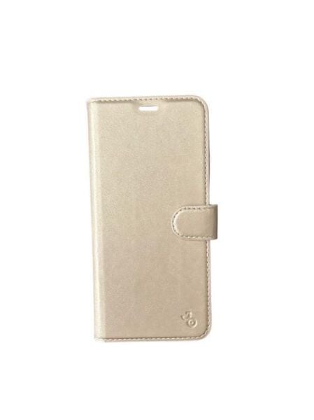 Jopus Redmi Note 10 ile Uyumlu Kapaklı Kartlıklı Cüzdanlı Kılıf Gold