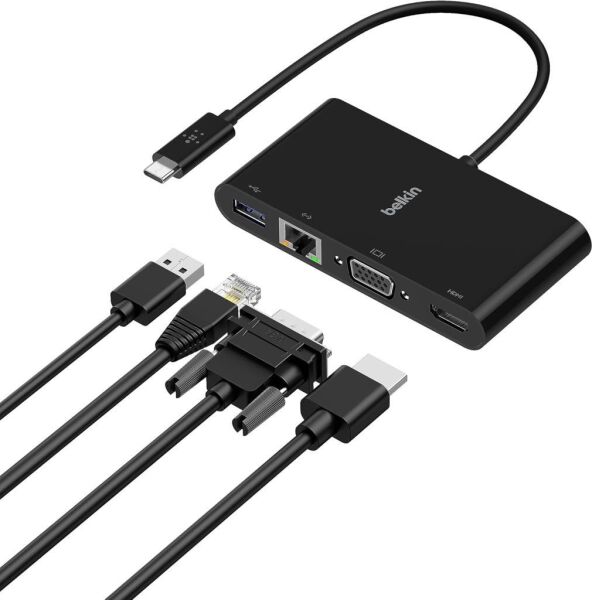 Belkin AVC005BTBK USB-C Multimedia Adaptörü