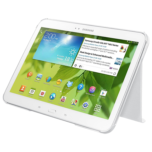 Galaxy Tab 3 10.1'' P5200/P5210 ile Uyumlu Bookcover Kılıf Beyaz EF-BP520BWEGWW(Out)