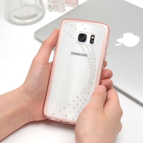 Ringke Noble Fusion Galaxy S7 ile Uyumlu Taşlı Kılıf Wedding Clear
