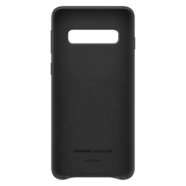 Galaxy S10 ile Uyumlu Kılıf Leather Cover Siyah EF-VG973LBEGWW (Out)