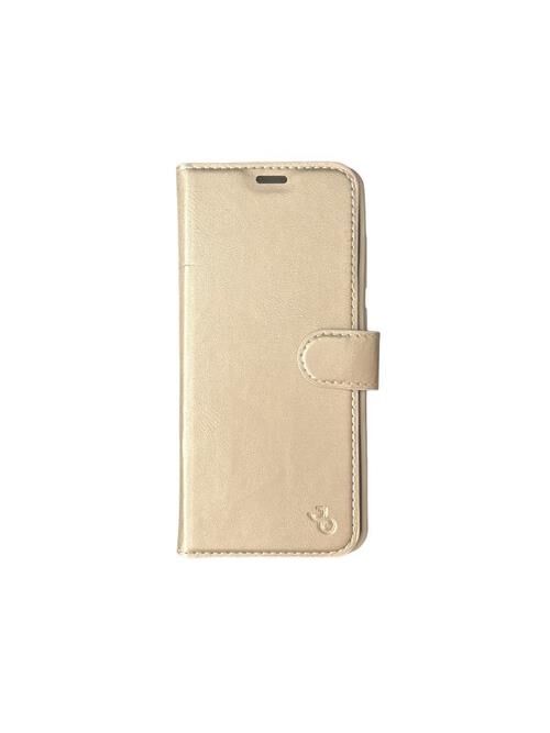 Jopus Galaxy S20 ile Uyumlu Kapaklı Kartlıklı Cüzdanlı Kılıf Gold