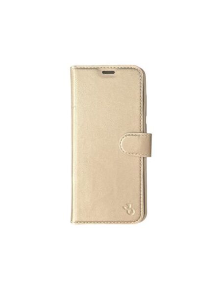 Jopus Galaxy S20 ile Uyumlu Kapaklı Kartlıklı Cüzdanlı Kılıf Gold