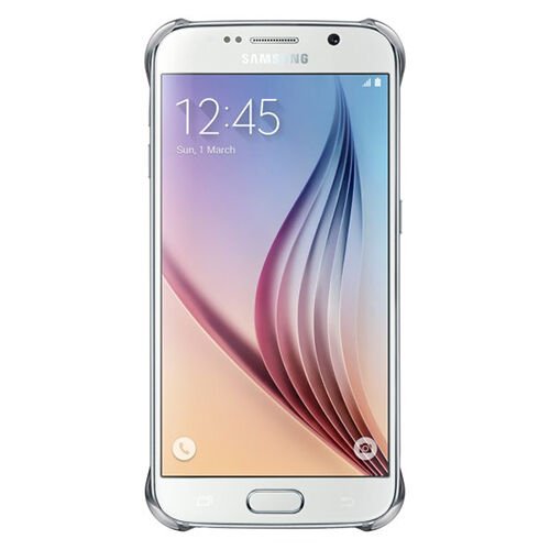 Galaxy S6 ile Uyumlu Clear Cover Gümüş EF-QG920BSEGWW (Out)