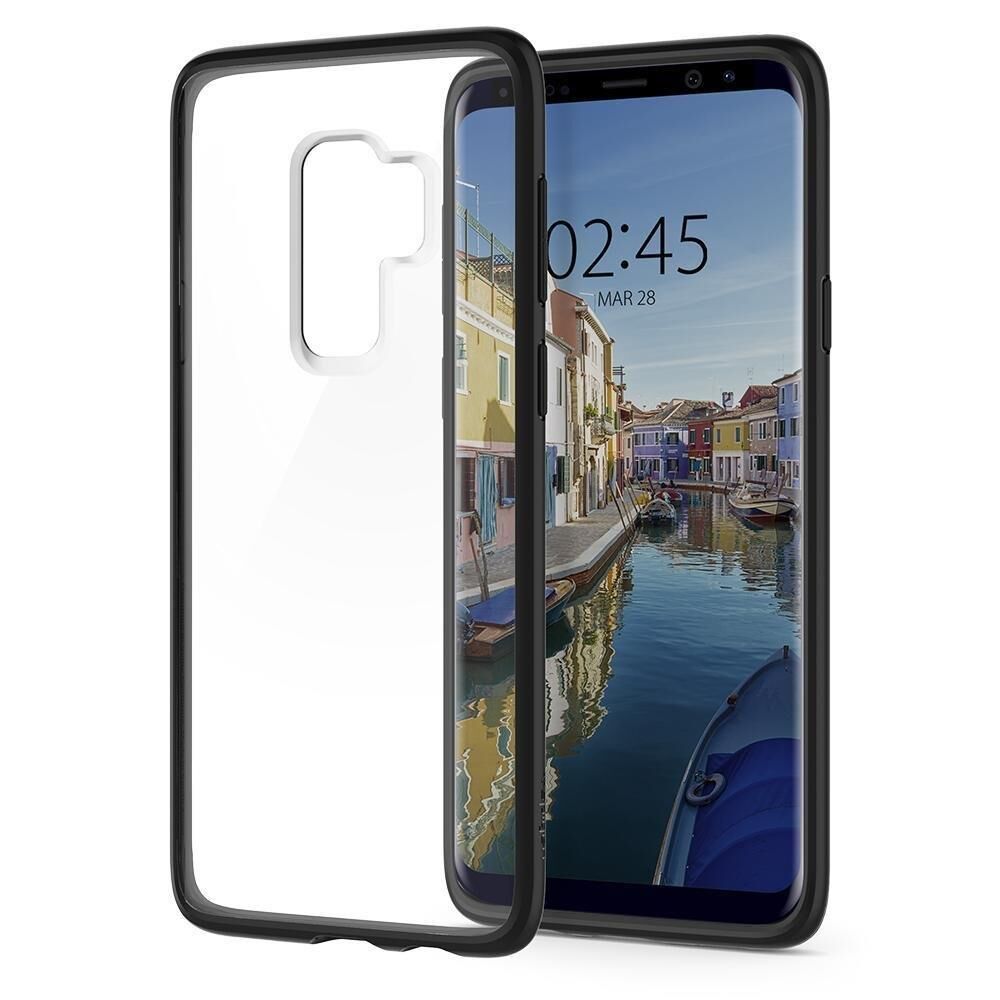 Spigen Galaxy S9 Plus ile Uyumlu Kılıf Ultra Hybrid Matte Black