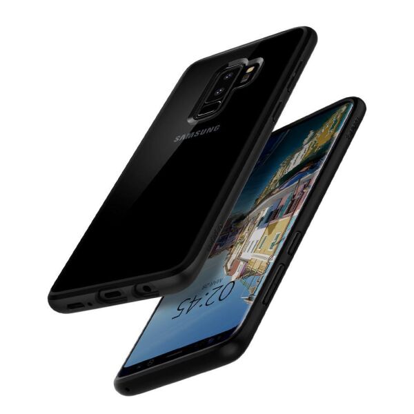 Spigen Galaxy S9 Plus ile Uyumlu Kılıf Ultra Hybrid Matte Black