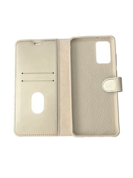 Jopus Galaxy S20 Plus ile Uyumlu Kapaklı Kartlıklı Cüzdanlı Kılıf Gold